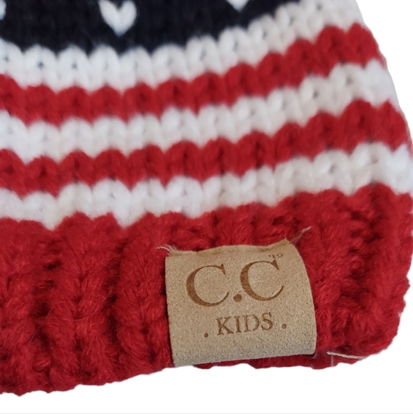 Beanie Kids Hat Size M-L American Knit Hat Warm Winter Pom pom New Unisex - Picture 9 of 10